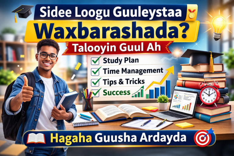 Sidee Loogu Guuleystaa Waxbarashada?